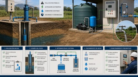 Cómo planificar un sistema de respaldo hídrico usando pozos de agua