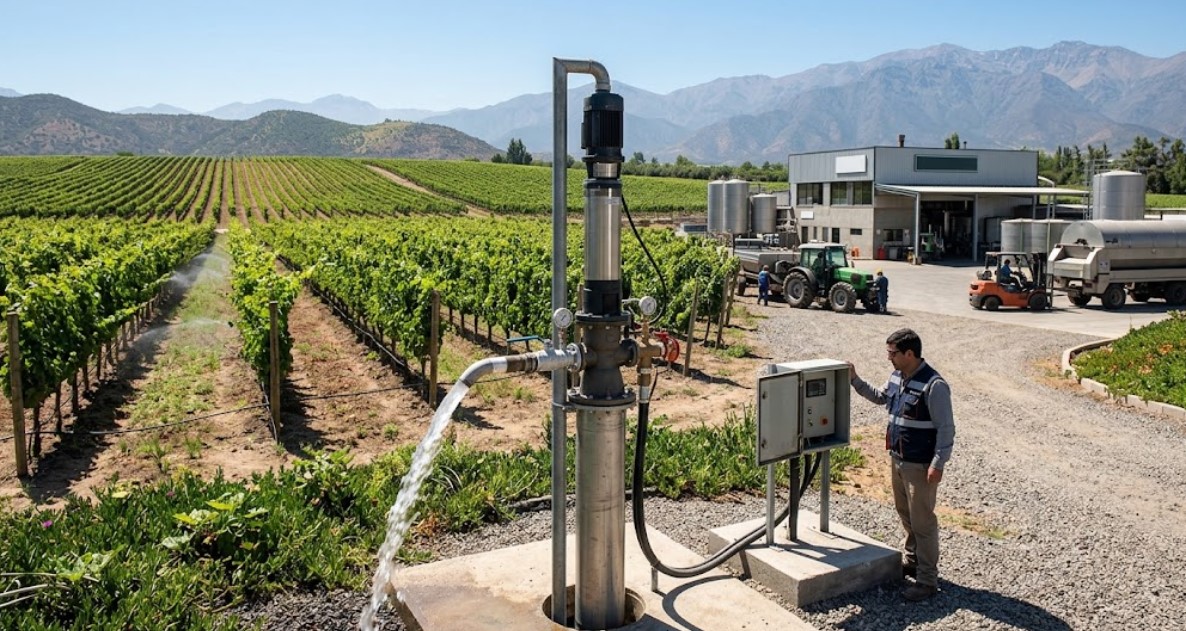 Agua para viñas, embotelladoras y agroindustria